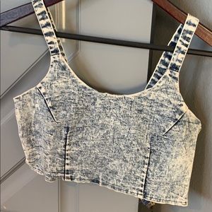 Denim crop top!